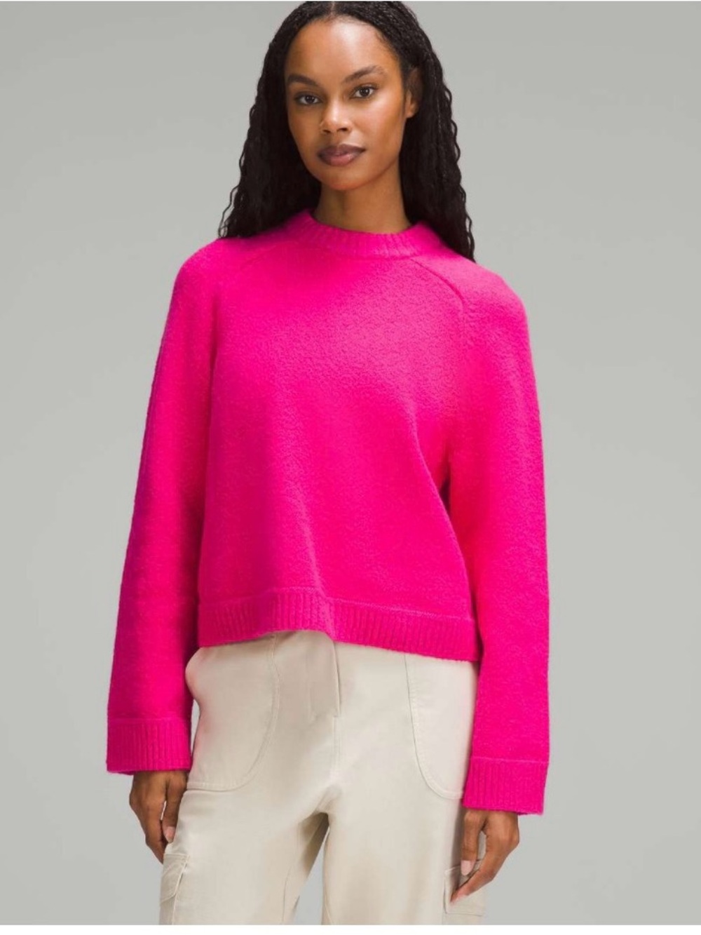 Lululemon Brushed Cotton Merino Blend Crewneck
Sonic Pink
